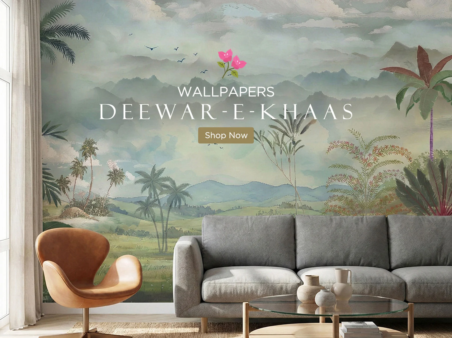 India Circus interiors and patterned wallpaper