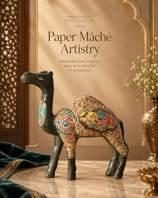 Papier-mâché craftsmanship from Shawlkaari