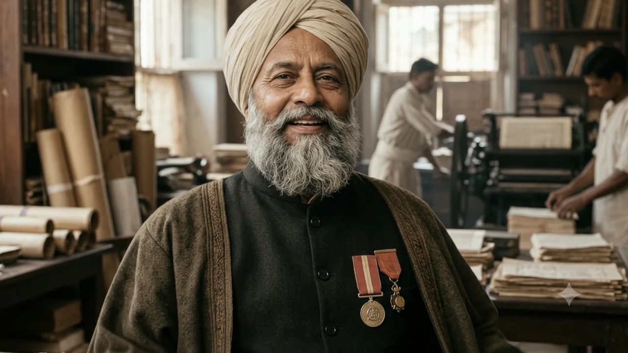 Dramatised portrait of Munshi Newal Kishore