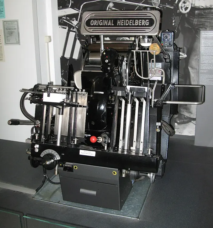 Platen letterpress — historical reference image